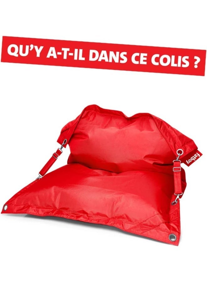 Fatboy Buggle Up Bean Bag | Adjustable & Comfortable | Indoor & Outdoor Use | Water-Repellent Fabric | Versatile & Durable Lounge Seating | Available in olefin fabric | 185 x 132 cm - Red - Image 5
